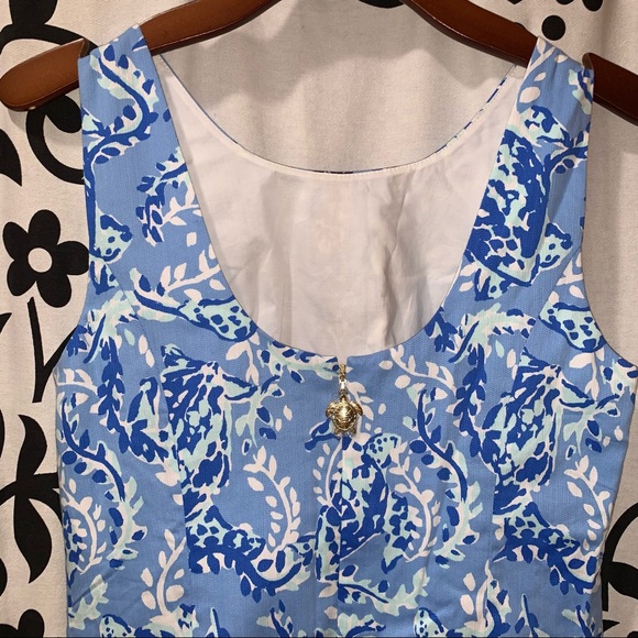 Lilly Pulitzer Mila Shift Blue Peri Dress - Picture 4 of 9